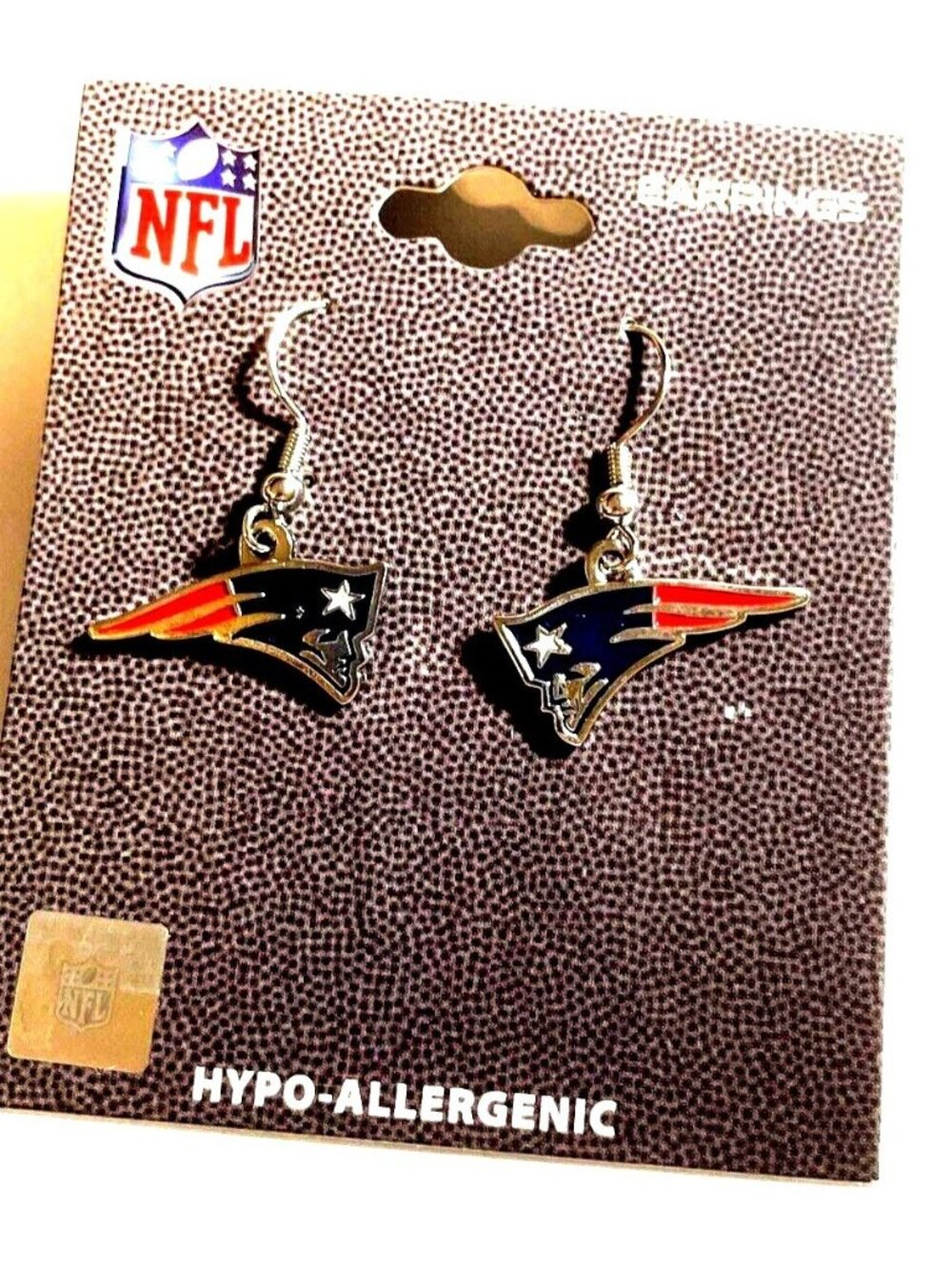 Jewelry New England Patriots NFL Football Pair of Piercing Earrings Sports Fan